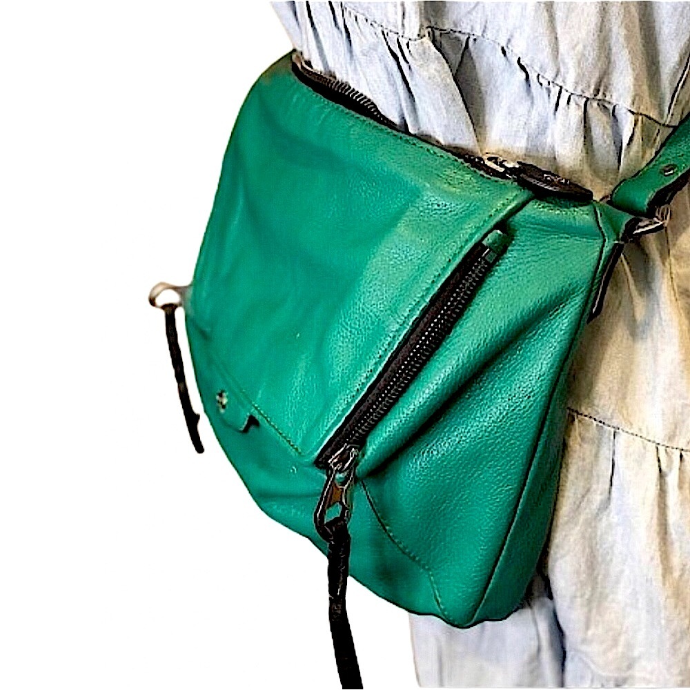 ORYANY Teal Green Convertible Belt Bag Crossbody Shoulder Bag